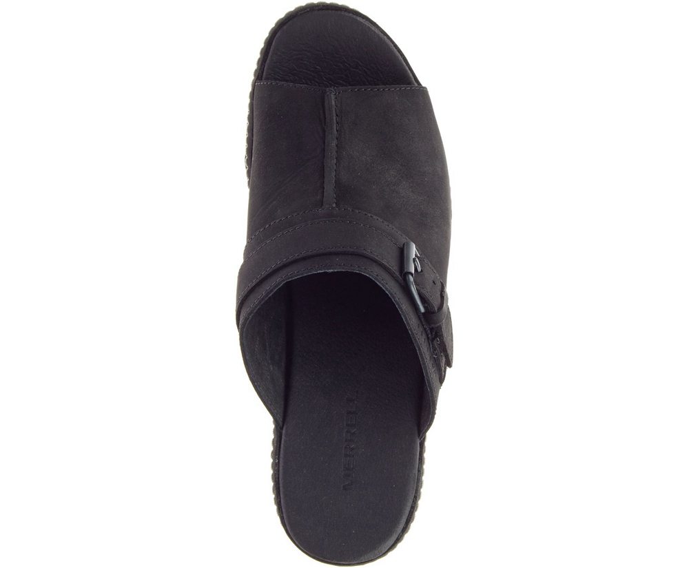 Sandálias Senhora - Merrell Halendi Slide - Pretas - DNC175380